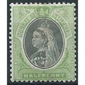 Southern Nigeria 1901 SG1 1/2d Black & Pale Gre...