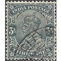 INDIA, King George V, blue-green 1926, 3pies