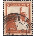 PALESTINE, Citadel Jerusalem, orange 1927, 5 Mi...