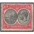 Dominica 1923 SG74 1 1/2d Black & Scarlet Mount...