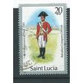 st.lucia sg799 sg 799 used watermarked imprint ...