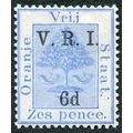 Orange Free State 1900 6d on 6d blue SG 109 unused