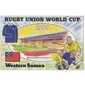 Western Samoa at Wrexham Stadium Rugby World Cu...