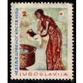 Yugoslavia 1958 Red Cross 2D Used Stamp Woman