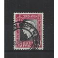 SouthAfrica.SG72 1d Grey-Black and Carmine.Engl...