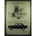 1966 Peugeot Car Ad - What Are Peugeots Made Of?