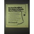 1970 Air Canada Airline Ad - Fish Stories in Ca...