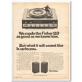 FISHER RADIO CORP 1968 110 AM FM Reciever Turnt...