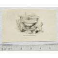 1860s engraving - Group of Christening Gifts
