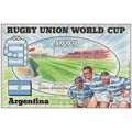 Argentina Team Rugby Union World Cup Postcard