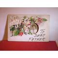 HOME MADE USA CHRISTMAS unused antique postcard...