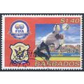 Centenary of FIFA: $1.40 - Barbados 2004 - F H ...