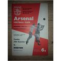 Arsenal v Everton 10/12/1963 Division 1 Footbal...