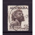 AUSTRALIA 1952 SG 2s 6d ABORIGINE DEEP BROWN FI...