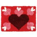 (101) Craftways SWEET HEARTS Latch Hook Kit 27"...