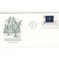 United States 1976 Indiana Flag FDC Washington ...