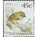 NEW ZEALAND, BIRD, Rock Wren, Falco novaeseelandi, blue 1991, 45c, #3