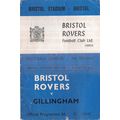 BRISTOL ROVERS v GILLINGHAM , football programm...