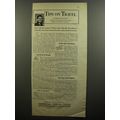 1952 American Export Lines Ad - Tips on Travel by Horace Sutton