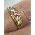 Estate Vintage 14K Gold Yellow Citrine Amethyst...