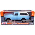 1978 Ford Bronco Custom Light Blue and White "T...