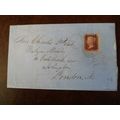 1866 GB QV 1d Red stamp LO Plate 91 cover Charl...