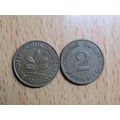 1959j 2 Pfennig Germany Coin