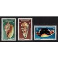 New Caledonia Shells 3v 1981 MNH SG#656-658