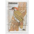 ZIMBABWE 1992 BIRDS WOODPECKER CARDINAL 90c USED