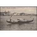 Panorama con Gondola, Venezia, c.1920 - VZ Cart...
