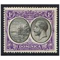 Dominica KGV 1923 1d Black & Violet Mounted Min...