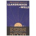 Railway Poster Art Postcard LMS GWR Llandrindod...