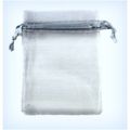 10 silvery grey organza bags beads jewellery fa...