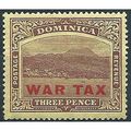 Dominica 1919 SG58 3d Purple/Yellow WAR TAX Mou...