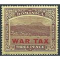 Dominica 1919 SG58 3d Purple/Yellow WAR TAX Mou...