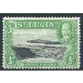 St Lucia 1936 SG113 1/2d Black & Bright Green M...
