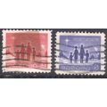 Canada 1964 - SG560/561 - 3c red + 5c blue - Ch...