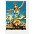 Advertising PAU BRASIL RESTAURANT Paris Postcard
