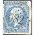 France 1853 - SG 51 - 20c blue Napoleon 111 - u...