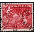 New Zealand. 1956 3d+1d S.G.757 Used