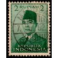 Indonesia 1951 Sukarno 2,R Used Stamp