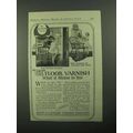 1921 Pratt & Lambert 61 Floor Varnish Ad - Mean...