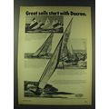 1970 Du Pont Dacron Sails Ad - Great sails star...