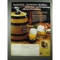 1977 Warsteiner Beer Ad - in German