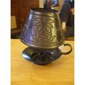 Rustic Punched Metal Tin Candle Table Sconce