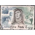 SPAIN, St Theresa of Avila, blue 1982, 33 Pta