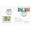 Luxembourg 1965 Europa FDC special cancel typed...