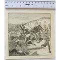 Vintage engraving: Charge of the Scots at Homil...