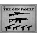 The Gun Family 9x12 Metal Sign funny rifle ar p...