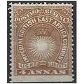 British East Africa 1891 SG9 4a Yellow-Brown Mo...